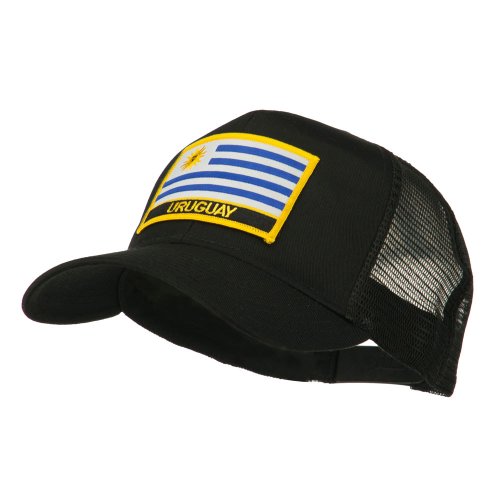 e4Hats.com South America Flag Letter Patched Mesh Cap - color: Uruguay