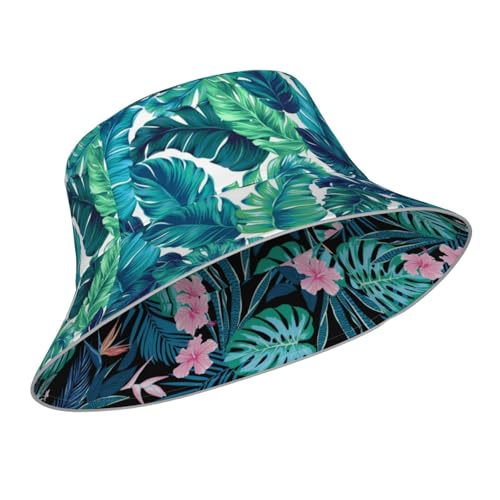 Bucket Hat Hat Reversible Fisherman Hats Double Sided Wearing Women Men - color: Black6