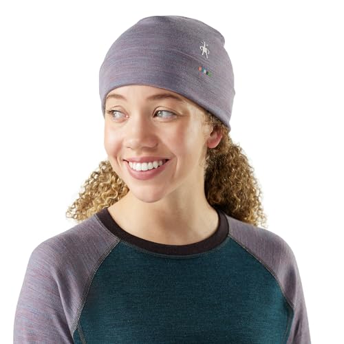 SmartWool Unisex Adult Thermal Merino Reversible Cuffed Beanie - color: Chalk Violet Heather-chalk Violet Heather