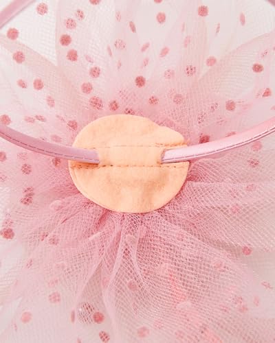Century Star 2026 Kentucky Hat Derby Fascinator for Women Tea Party Flower Mesh Ribbons Feathers Headband Hair Clips - color: Light Pink