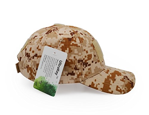 UltraKey Military Tactical Operator Cap, Outdoor Army Hat Hunting Camouflage Baseball Cap - color: Desert Digital