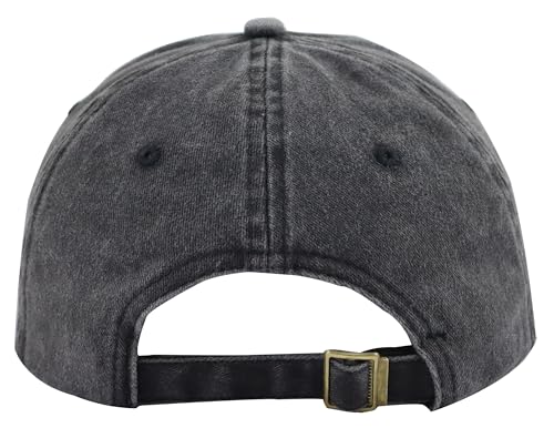 Cyclist Hat for Men Women, Classic Adjustable Cotton Cycologist Embroidered Baseball Cap - color: Black