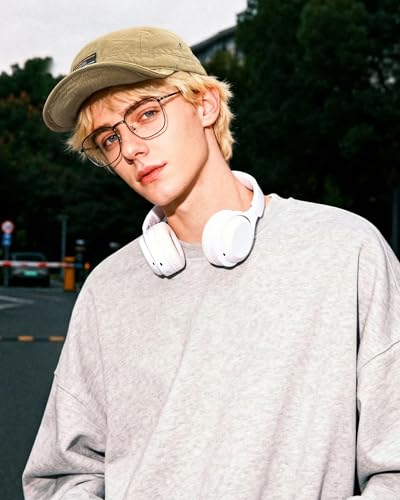 CLAPE Short Brim Baseball Cap 5 Panel Hat Soft Short Bill Trucker Cap Flat Snapback Hats Casual Outdoor Fitted Cap Dad Hats - color: Dy09-khaki