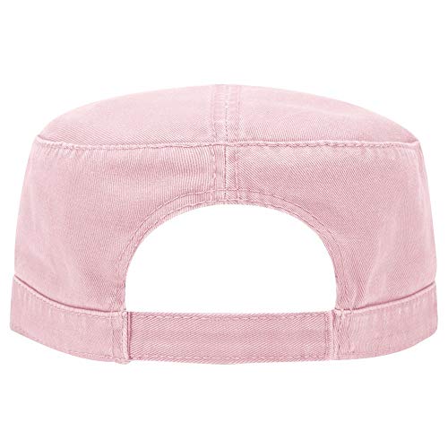OTTO Superior Garment Washed Cotton Twill Military Cap - color: Pink