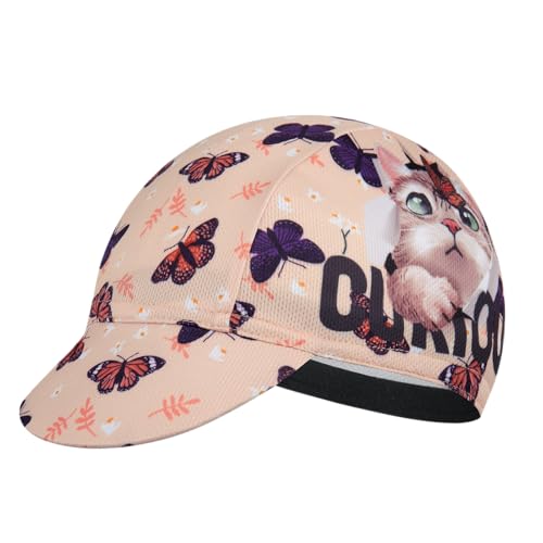 Cycling Cap for Man and Woman Cycling Hat Under Helmet-Polyester Breathable Sweat Absorbent - color: Flo-34