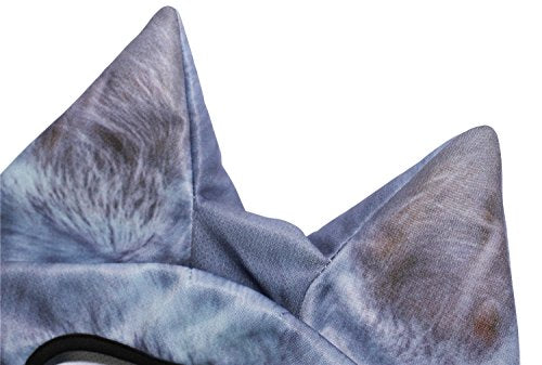 WTACTFUL 3D Animal Ears Balaclava, Breathable Face Mask for Halloween - color: British Shorthair Meb-06