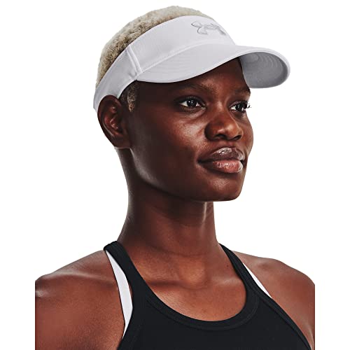 Under Armour Women's Blitzing Visor - color: (100) White / / Halo Gray