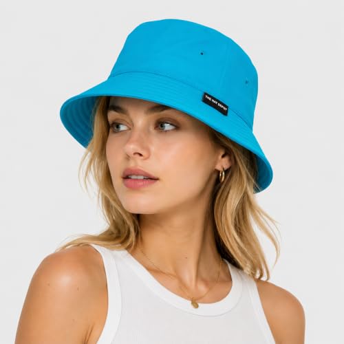 Lightweight Quick Dry Packable Bucket Sun Hat for Men Women – UPF Outdoor Fishing Hiking Beach Travel Safari Hat - color: 2. Light - Turquoise, size: Small-Medium