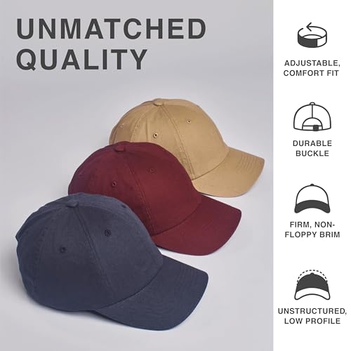 E BY ELIDAN Classic Dad Hat Cotton, Low-Profile Plain Baseball Cap, Adjustable, Breathable and Packable - color: Baby Blue