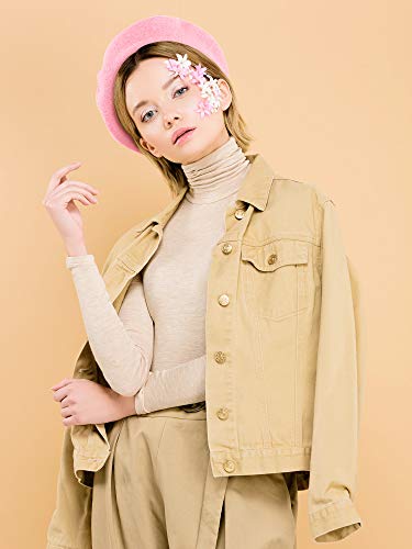 3/6 Pcs Beret Hats for Women - color: Light Color, size: Medium