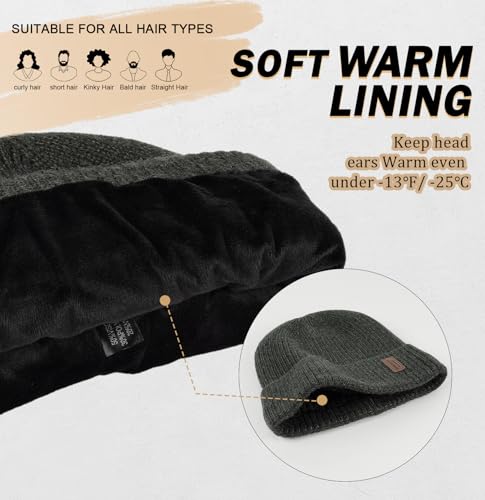 Wmcaps Winter Beanie for Men Women Fleece Lined Hat Warm Cuffed - color: Noble Gray