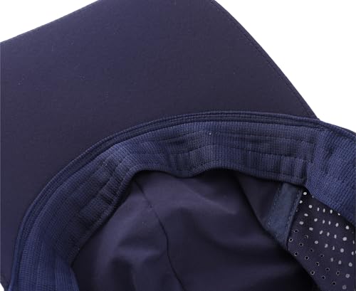 Connectyle Quick Dry Performance Run Hat for Men Women Lightweight Adjustable Sports Cap UPF 50+ Sun Protection Baseball Cap - color: Navy Blue