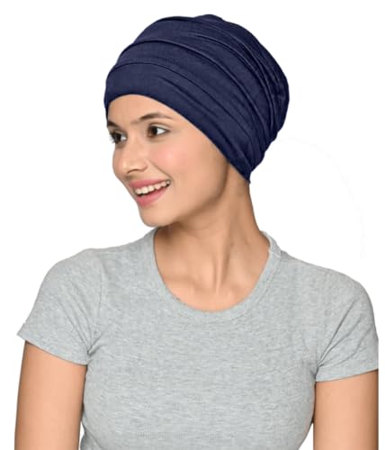 XYIYI Womens Chemo Headwear Hats Cotton Slouchy Beanie Cap Scarf - color: 4pcs Black Grey Light Grey Navy Blue