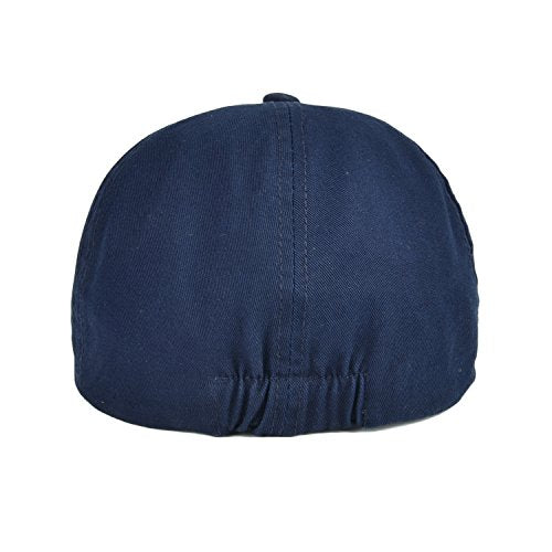 VOBOOM Cotton Washing Flat Cap Cabbie Hat Gatsby Ivy Irish Hunting Newsboy - color: Navy