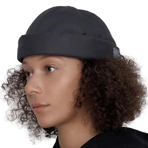 UNDERCONTROL Brimless Sailor Fisherman Leon Hat No Visor Miki Skull Docker Beanie Trawler Tactical Ring Cap for Men & Women - color: Charcoal