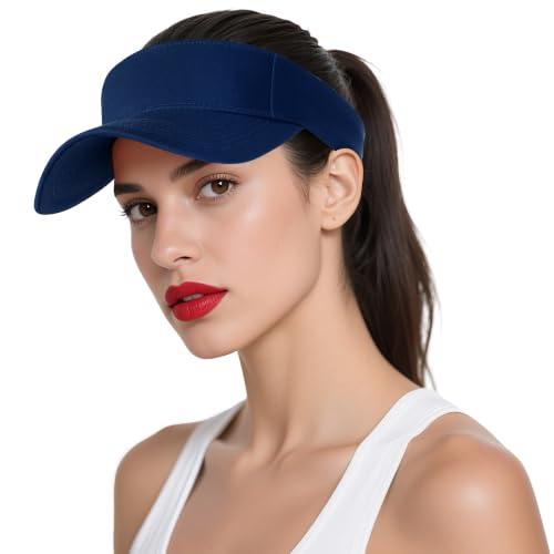 Dxhycc Sport Sun Visor Hats for Women Men - color: Navy