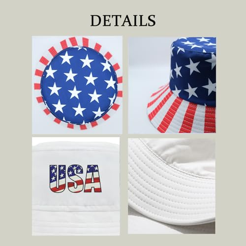 Bucket Hat for Men Women Funny Holiday Fishing Hat Cute Fisherman Cap - color: Flag01