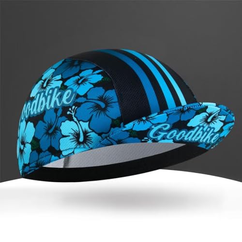 Cycling Cap for Man and Woman Cycling Hat Under Helmet-Polyester Breathable Sweat Absorbent - color: Flo-7