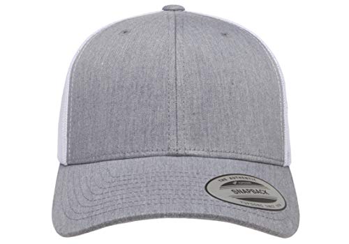 Yupoong Yp Classics Retro Trucker Cap - color: Heather/White, size: One Size, style: Single
