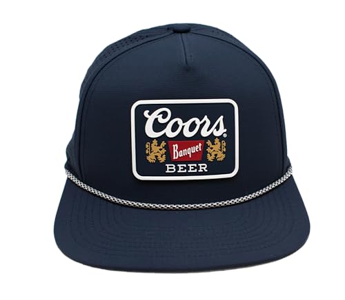 AMERICAN NEEDLE Coors Banquet Beer Patch Unisex Adjustable Snapback Baseball Hat - color: Buxton Pro (Navy)