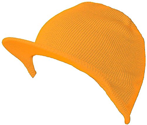 TOP HEADWEAR Winter Cuffless Beanie Visor - color: Orange