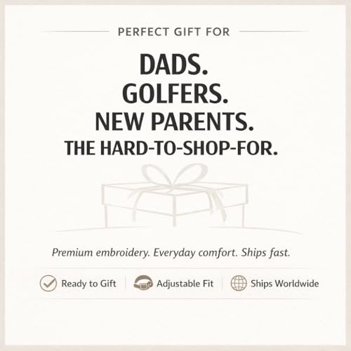 Dad Brand Girl Dad Hat for Men - Embroidered 6-Panel Unstructured Cotton Cap, Black, Adjustable Buckle Strap, Curved Brim - Proud Dad of Daughters Gift