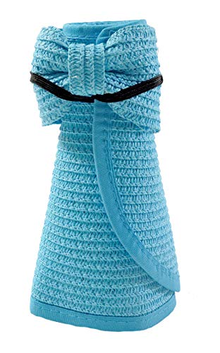 Coconut Creek Roll Up Visor Packable Beach Travel Sun Hat - color: Light Blue