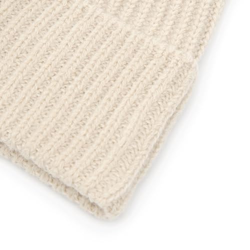 UNDERCONTROL Flexible Fit Logo Embroidery Unisex Fall Winter Thin Long Acryl Trawler Beanie Knit Slouchy Skull Ski Hat Korea - color: Flex Liquid Ivory