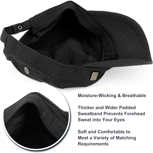 Loneshark Water Resistant Military Hat Quick Dry Cadet Cap Army Flat Top - color: Square-logo-black