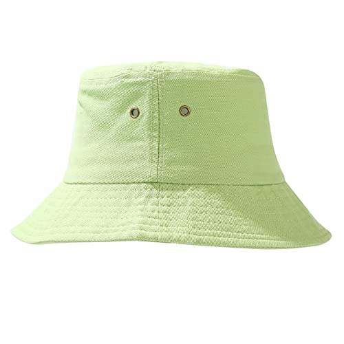 Unisex Bucket Hat Summer UPF 50+ Sun Protection Outdoor Beach Fishing Travel Hiking Hat - color: Light Green