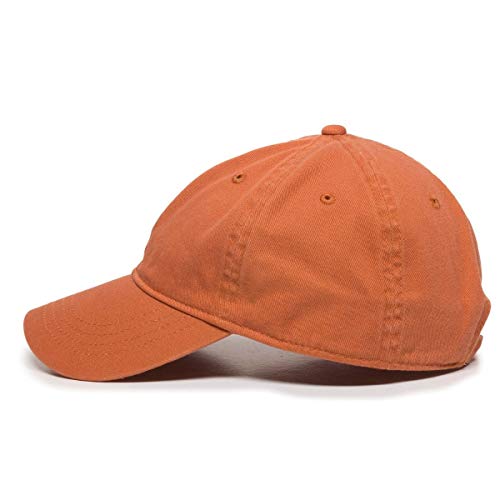 Cat Baseball Cap Embroidered Cotton Adjustable Dad Hat - color: Orange