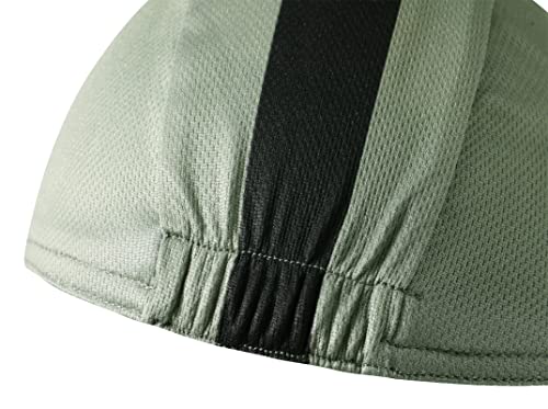 Multicolor Cycling Cap - Polyester Cycling Hat-Under Helmet - Cycling Helmet Liner Breathable&Sweat Uptake - color: Green 1