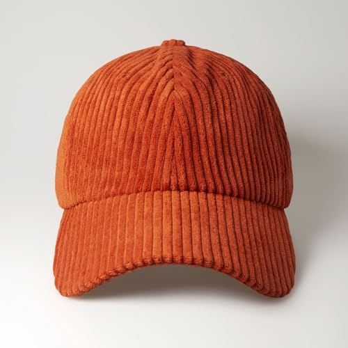 CHOK.LIDS Corduroy Baseball Cap Dad Hat Adjustable Polo Style Curved Brim - color: Sunset