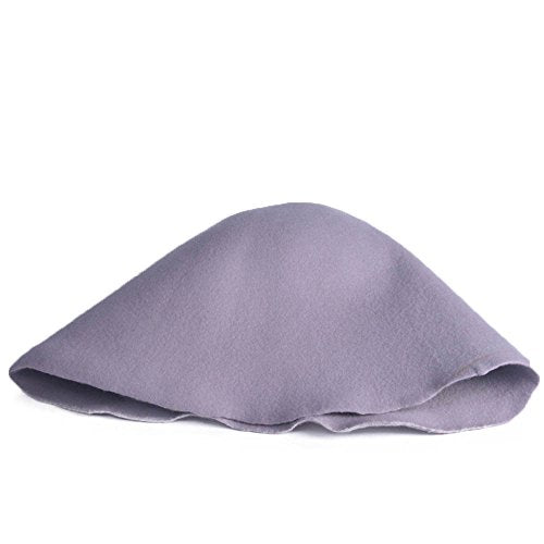 Wool Felt Cone Cloche Hood Millinery Hats Fascinators Block Base Body B107 - color: #1 Light Gray
