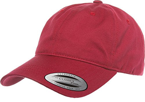 Flexfit/Yupoong 6245CM Low Profile Cotton Twill (Dad Cap) - color: Cranberry