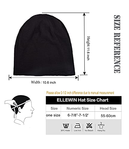Cotton Slouchy Beanie Hip-Hop Soft Lightweight Running Beanie Adult Dwarf Hats Chemo Cap for Men Women - color: Closetop-d-2pk-blk/Gry
