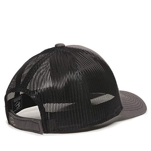 Outdoor Cap Unisex-Adult Outdoor Cap Structured Mesh Back Trucker Cap - color: Charcoal/Black