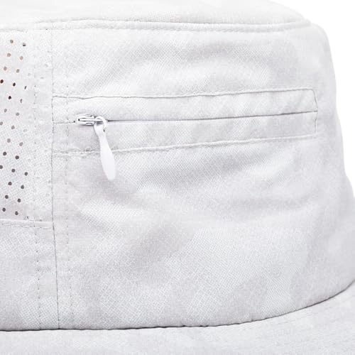 MISSION Cooling Anywhere Boonie Hat - Unisex Wide-Brim Hat for Men & Women - Cools Up to 2 Hours - UPF 50 Sun Protection - color: Etched Camo White
