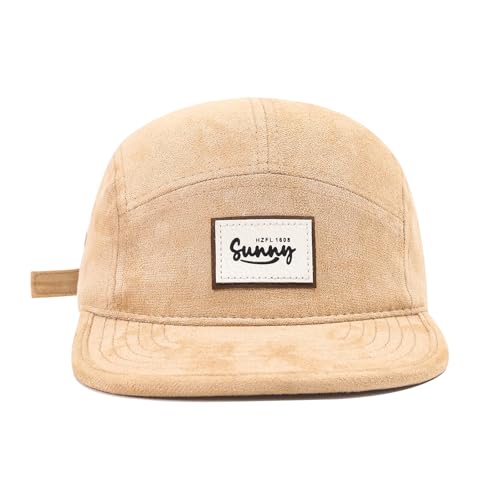 5 Panel Baseball Cap Flat Brim Hats for Men Unstructured Vintage Dad Hat Trucker Snapback Hats Urban Street Camp Hats - color: Mg-mxjppym2553-khaki