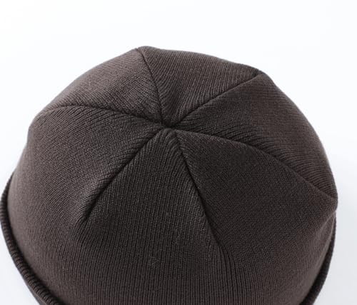 Home Prefer Mens Winter Hats Acrylic Knit Cuff Beanie Cap Warm Womens Beanie Hat - color: Carbon Grey