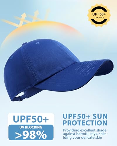 GADIEMKENSD Unstructured Baseball Cap Adjustable, Running Hat for Men Women, Cotton Dad Hat Plain for Outdoors Activities - color: Blue