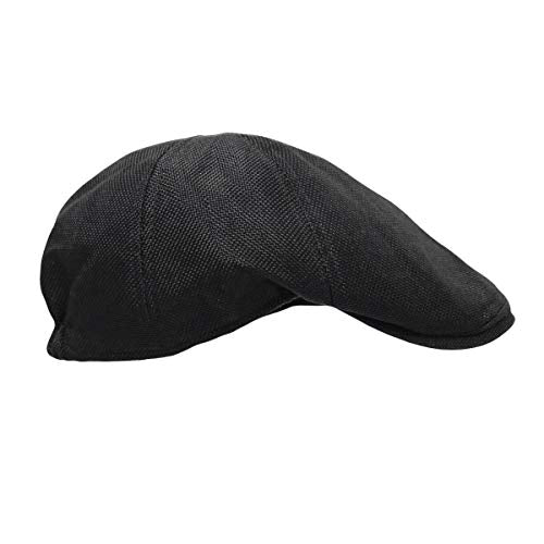 WITHMOONS Ivy Cap Summer Mesh Newsboy Irish Gatsby Golf Hats TZ30047 - color: Black, size: One Size