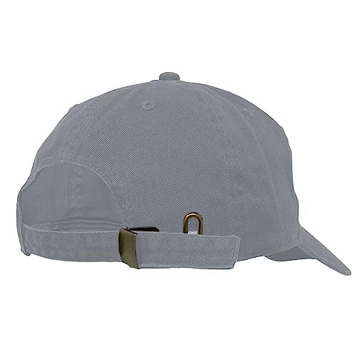 Glory Max 100% Cotton Baseball Cap Classic Plain Low Profile Golf Dad Hat Buckle Adjustable - color: Gray