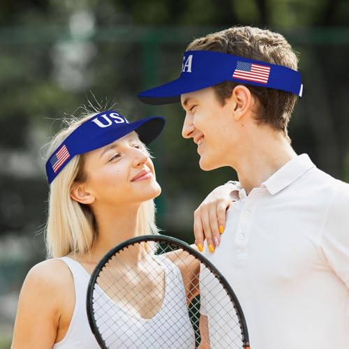 United States 250th Anniversary Hat America Patriotic Visor Caps for Women Men Adjustable Sun Hat - color: Usa Flag 4