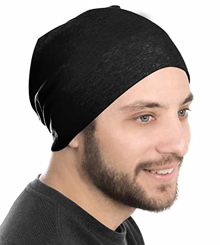 Tergy 4/10/12 Pieces Unisex Beanie Hats for Men Women Slouchy Beanie Hip-Hop Caps Lighweight Soft Skull Caps for Chemo Sleep - color: 12 Multicolors