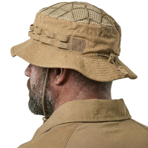 CQR Men's Tactical Boonie Hat, Breathable Packable Sun Hat for Hunting, Hiking, Fishing, Shooting, and Outdoor Activities - color: Sentinel Cougar, size: Small-Medium