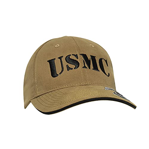Rothco Vintage USMC Low Profile Cap with Embroidered Design - color: Coyote Brown