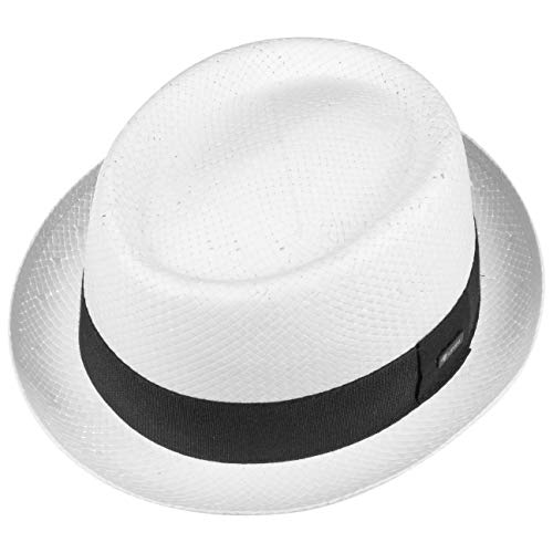 Lipodo Acapulco Pork Pie Straw Hat Made in Italy Men Women Summer - size: 7-7 1/8