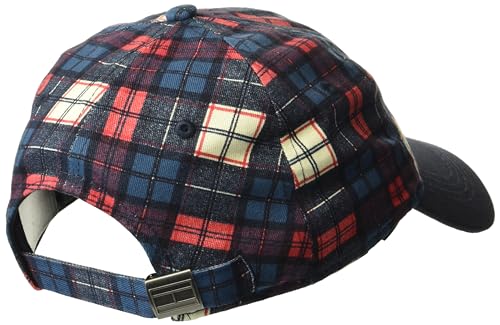 Tommy Hilfiger Men's Cotton Logo Adjustable Baseball Cap - color: Red Multi