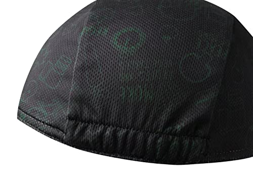 Multicolor Cycling Cap - Polyester Cycling Hat-Under Helmet - Cycling Helmet Liner Breathable&Sweat Uptake - color: A19